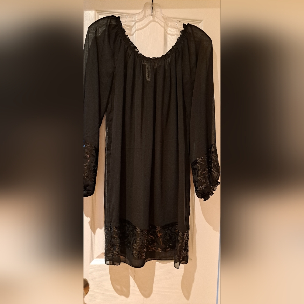 Max Studio sheer dress